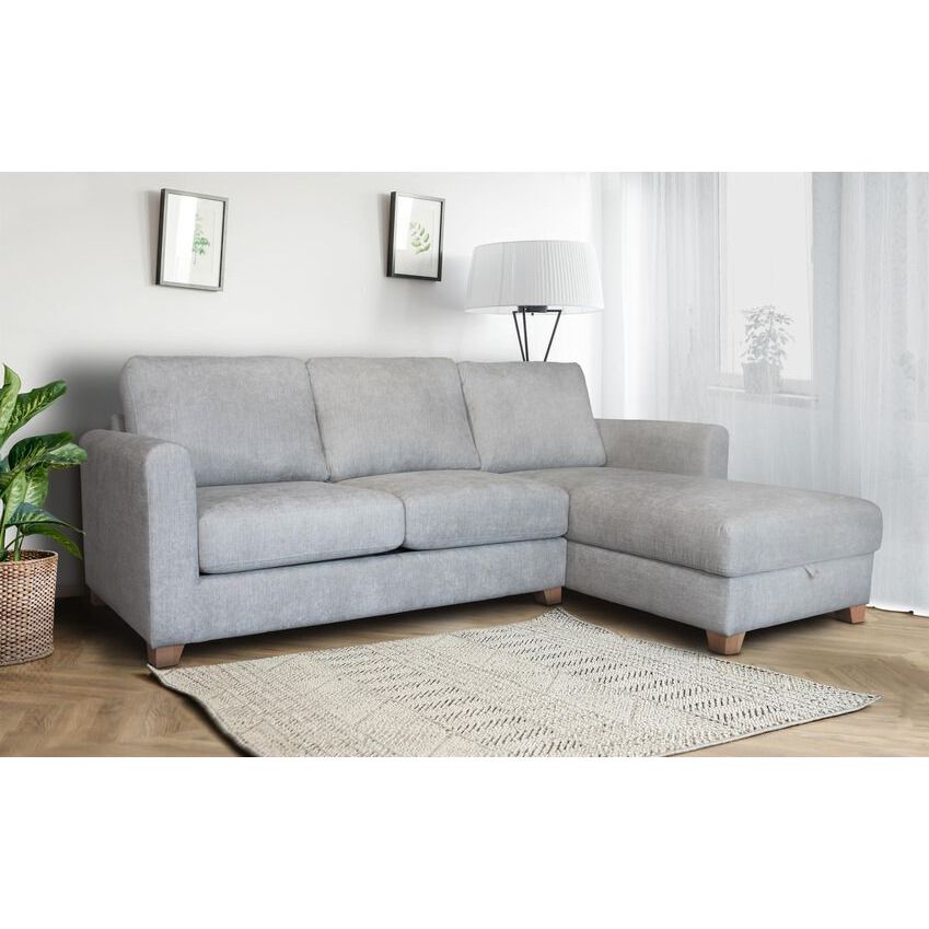 ScS Living Aisling Fabric Right Hand Facing Chaise Storage Sofa Bed