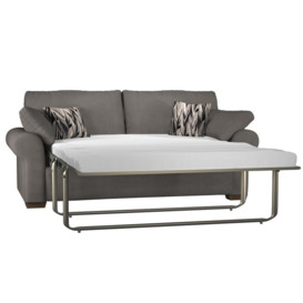 ScS Living Grey Skylar Fabric 3 Seater Sofa Bed