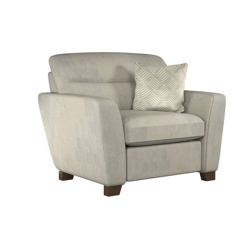 Ideal Home Grey Aurelia Fabric Snuggle Chair