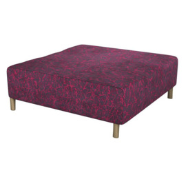 Pink LLB Carnaby Fabric Square Footstool
