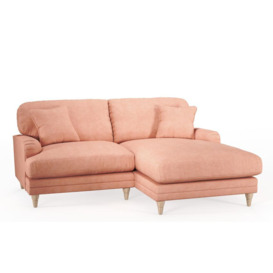 ScS Living Pink Marshmallow Fabric 3 Seater Sofa Right Hand Facing Chaise