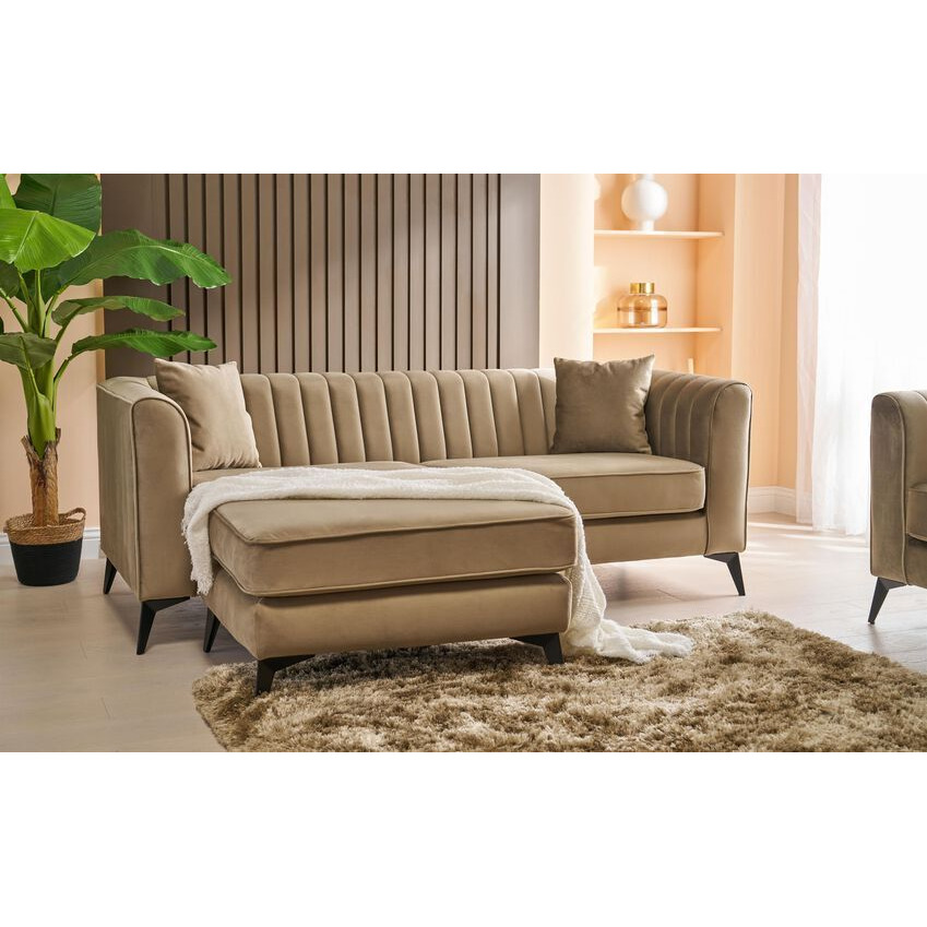 ScS Living Margo Fabric 3 Seater Left Hand Facing Chaise