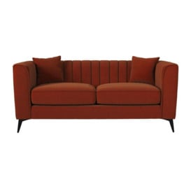 ScS Living Orange Margo Fabric 2 Seater Sofa