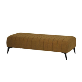 ScS Living Yellow Margo Fabric Bench Footstool