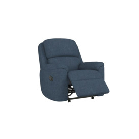 Celebrity Blue Cambridge Fabric Manual Recliner Chair