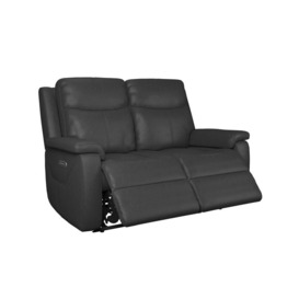 La-Z-Boy Black Daytona Leather 2 Seater Power Recliner Sofa