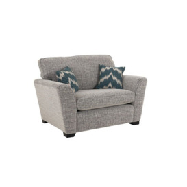 Inspire Brown Rockcliffe Fabric Snuggler Chair