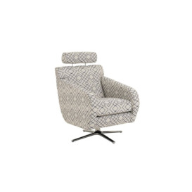 Inspire Grey Westwood Fabric Swivel Chair