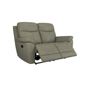 ScS Living Green Fabric Ethan 2 Seater Manual Recliner Sofa