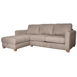 ScS Living Grey Aisling Fabric Left Hand Facing Chaise Sofa Bed