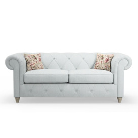 ScS Living Blue Abbey Fabric 3 Seater Sofa