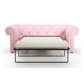 ScS Living Pink Abbey Fabric 3 Seater Sofa Bed
