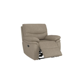 Endurance Brown Fabric Idris Manual Recliner Chair