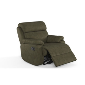 ScS Living Green Fabric Reuben Power Recliner Chair with Bluetooth