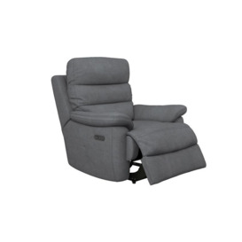 ScS Living Green Fabric Griffin Power Recliner Chair with Head Tilt & Bluetooth