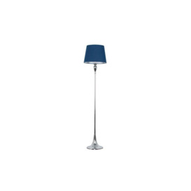 ScS Living Faulker Floor Lamp with Blue Shade