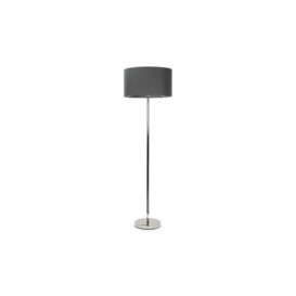 ScS Living Charlie Chrome Floor Lamp with Charcoal Shade