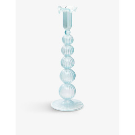 Cloudy glass candle holder 29cm - thumbnail 2