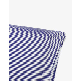 Shirting striped organic cotton pillowcase 53cm x 81cm - thumbnail 2