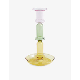 Flare glass candle holder 24cm