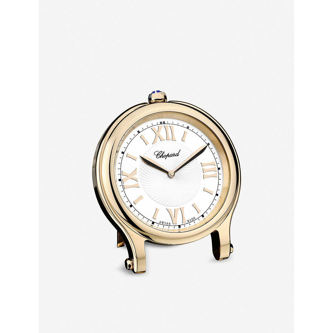 Happy Sport rose-gold plated table clock 8cm
