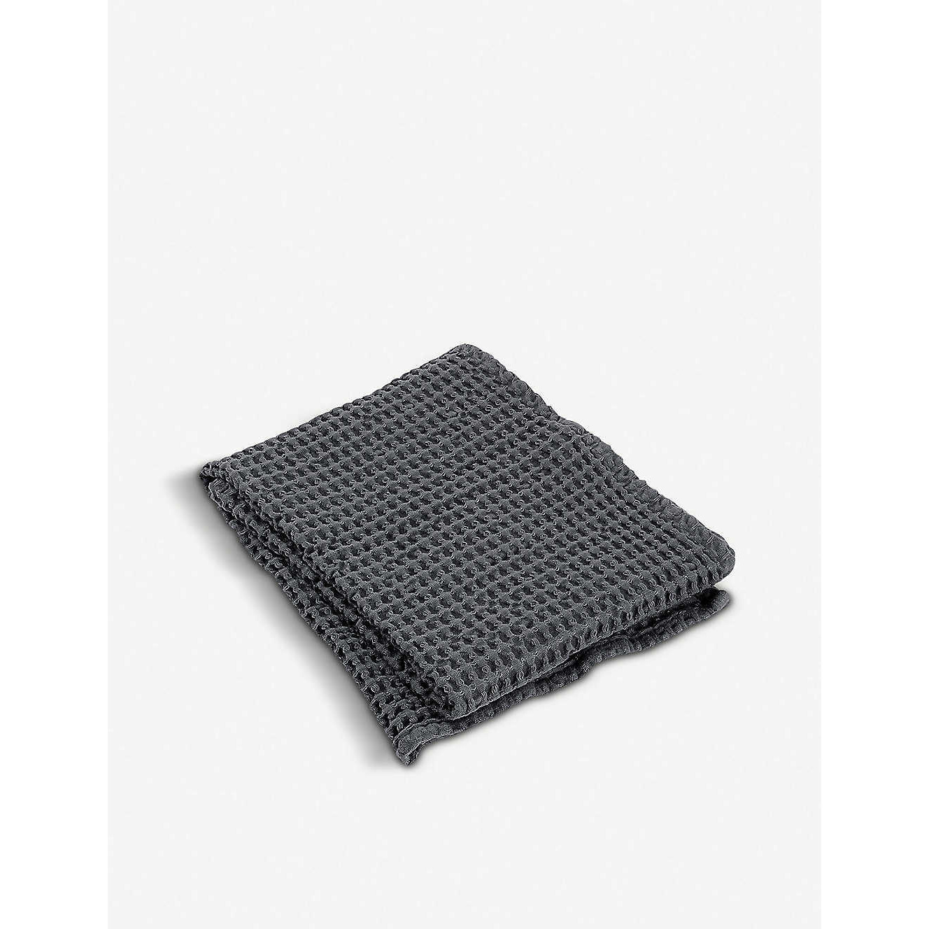 Caro waffle-knit cotton hand towel 100x50cm
