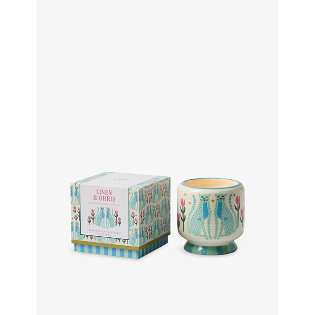 Paddywax Blue Cheetahs Ceramic Scented Candle 226g - image 1
