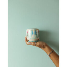 Paddywax Blue Cheetahs Ceramic Scented Candle 226g - thumbnail 2