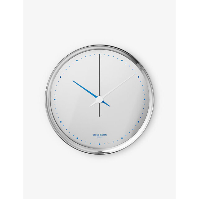 Georg Jensen Henning Koppel Stainless-Steel Wall Clock 22cm