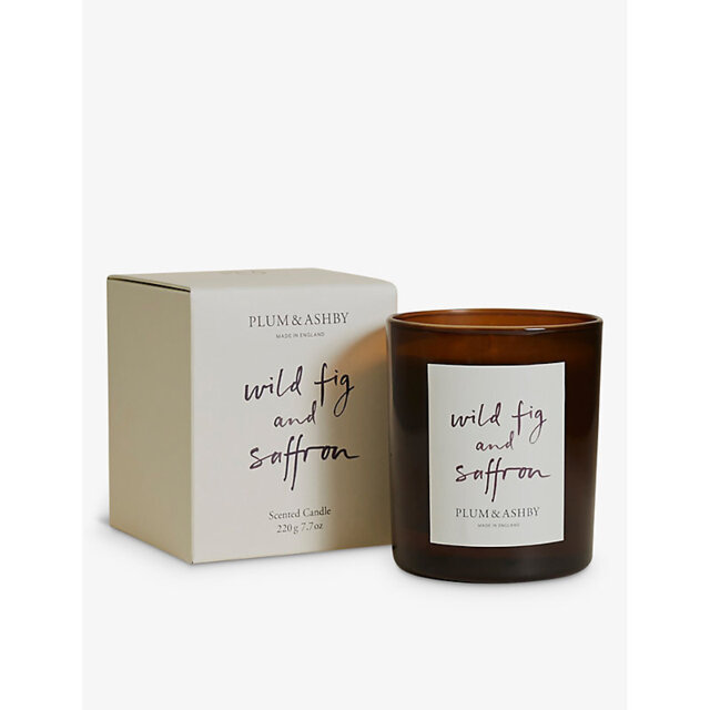 Plum And Ashby Wild Fig & Saffron Candle Soy-Wax Candle 220g - image 1