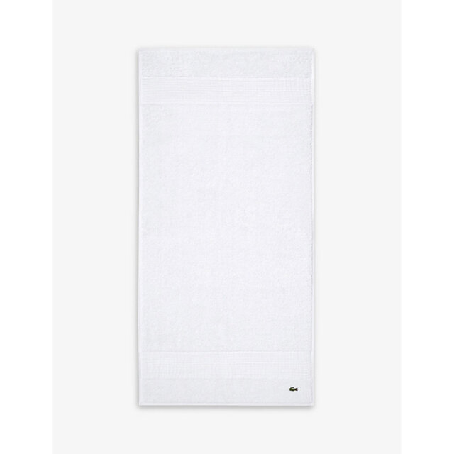 Lacoste Le Croco Logo-Embroidered Cotton Hand Towel 50cm x 100cm - image 1