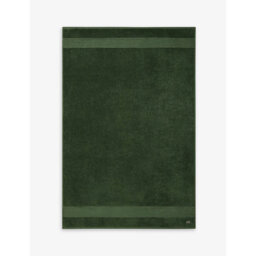 Lacoste Le Croco Logo-Embroidered Cotton Bath Sheet 100cm x 150cm - thumbnail 1