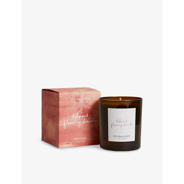 Plum And Ashby Tulip & Flowering Branches Scented Wax Candle 635g - image 1