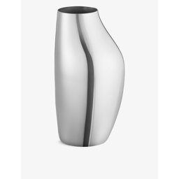 Georg Jensen Sky Mirrored-Polished Stainless-Steel Vase 27cm - thumbnail 1