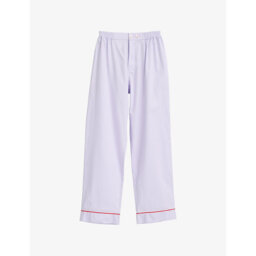 Hay Outline Contrast-Piping Cotton Pyjama Trousers