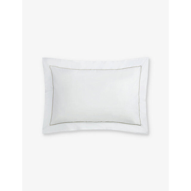The White Company Savoy Oxford Cotton Pillowcase - image 1