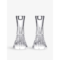 Waterford Lismore Diamond-Crystal Candlesticks Set Of Two - thumbnail 1