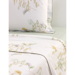 Yves Delorme Pollen Floral-Print Cotton-Batiste Flat Sheet - thumbnail 1