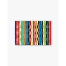 Missoni Home Giacomo Zigzag-Pattern Cotton-Terry Bath Mat 60cm x 90cm - thumbnail 1