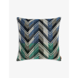 Missoni Home Brent Chevron-Striped Wool Cushion 40cm x 40cm - thumbnail 1