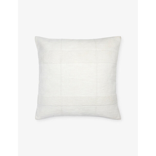 The White Company Dayton Medium Square Cotton Cushion - image 1