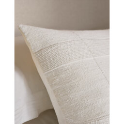 The White Company Dayton Medium Square Cotton Cushion - thumbnail 2