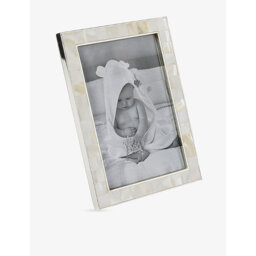 The White Company Rectangular Mother-Of-Pearl Tiled Photo Frame 20cm x 15cm