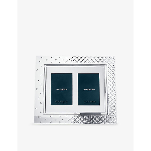 Waterford Celebrations Crystal Double-Mount Photo Frame 8” x 10” - image 1