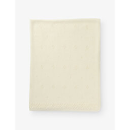 Johnstons Of Elgin Pointelle Cashmere Baby Blanket 112cm x 80cm - thumbnail 1