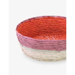 Makaua Round Handmade Palm Basket - thumbnail 2