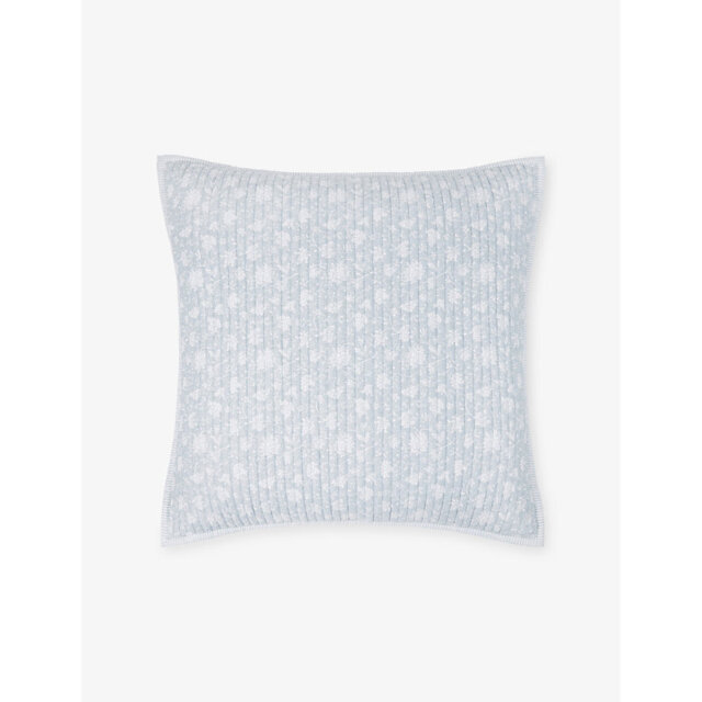 The White Company Ashby Floral-Print Large Cotton Cushion - image 1