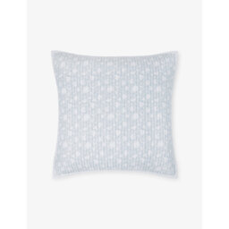 The White Company Ashby Floral-Print Large Cotton Cushion - thumbnail 1
