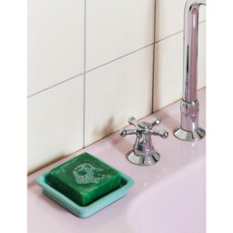 Hay Square-Shape Glazed Terracotta Soap Dish - thumbnail 2