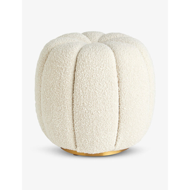 Soho Home Sofia Bouclé Footstool 43cm - image 1